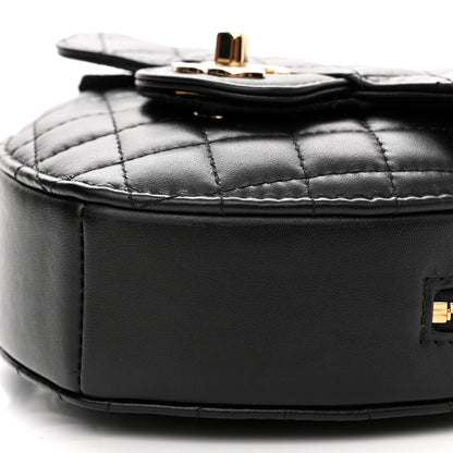 Chanel Lambskin Quilted CC In Love Heart Bag Black 10 of 10