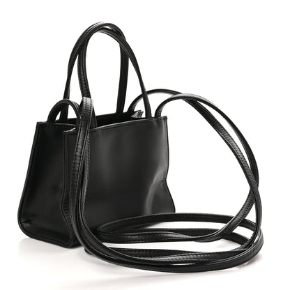 Telfar Vegan Leather Small Shopping Bag Black 3 of 9