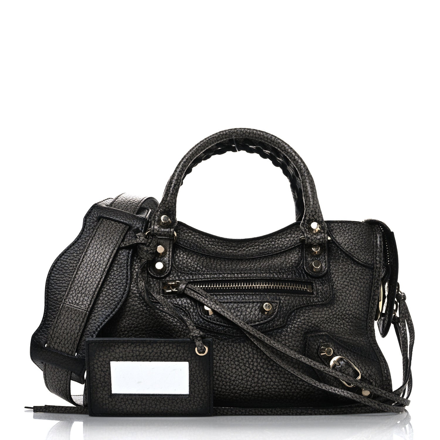 Balenciaga Grained Calfskin Classic Gold Hardware Mini City Ombre Grey Gradient 1 of 12