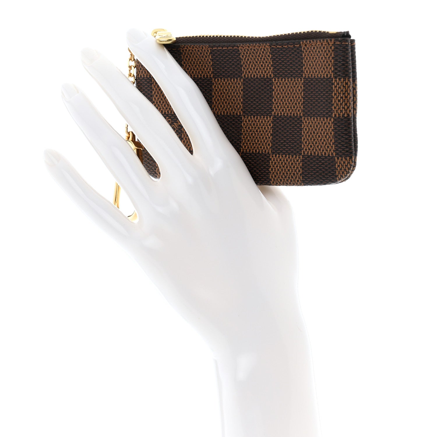 Louis Vuitton LOUIS VUITTON Damier Ebene Key Pouch 2 of 7