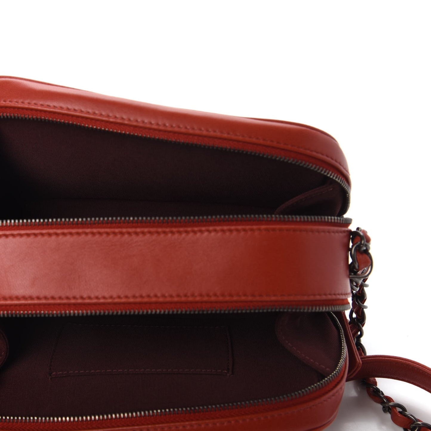 Lambskin Quilted Small Coco Boy Camera Case Red