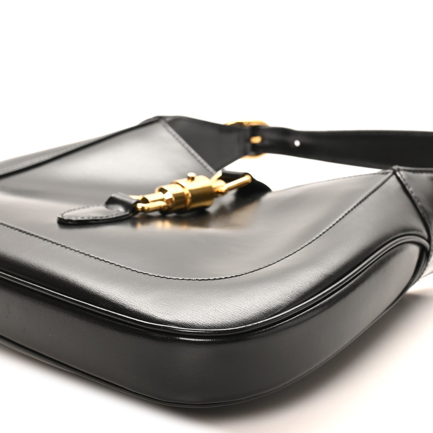 Gucci Boarded Dyana Lux Calfskin Small Jackie 1961 Hobo Black 10 of 10