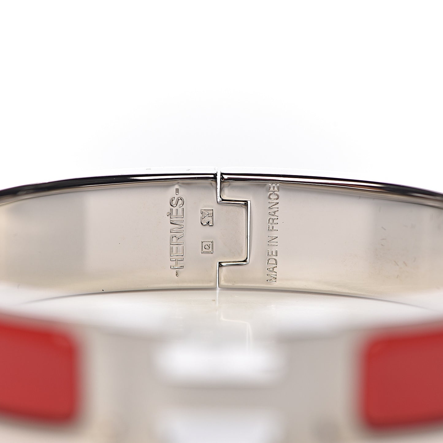 Enamel Narrow Clic Clac H Bracelet PM Red