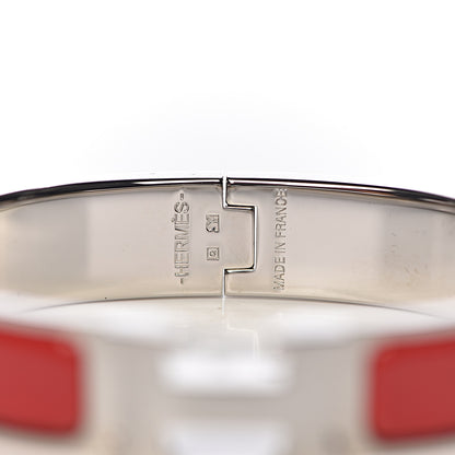 Hermes Enamel Narrow Clic Clac H Bracelet PM Red 5 of 6