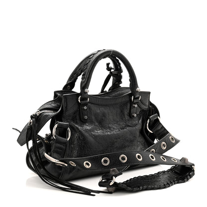 Balenciaga Agneau Arena Neo Cagole Handbag XS Black 4 of 11
