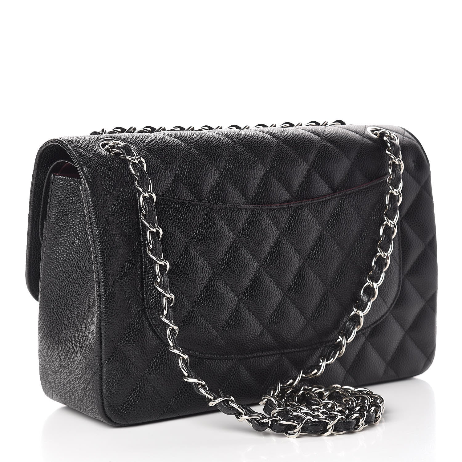 Chanel Caviar Quilted Jumbo Double Flap Black 3 of 12