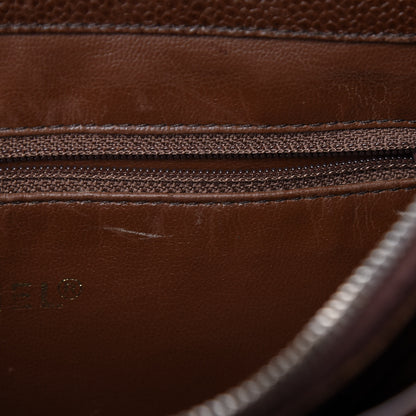 Chanel Caviar Flap Shoulder Bag Brown 13 of 34