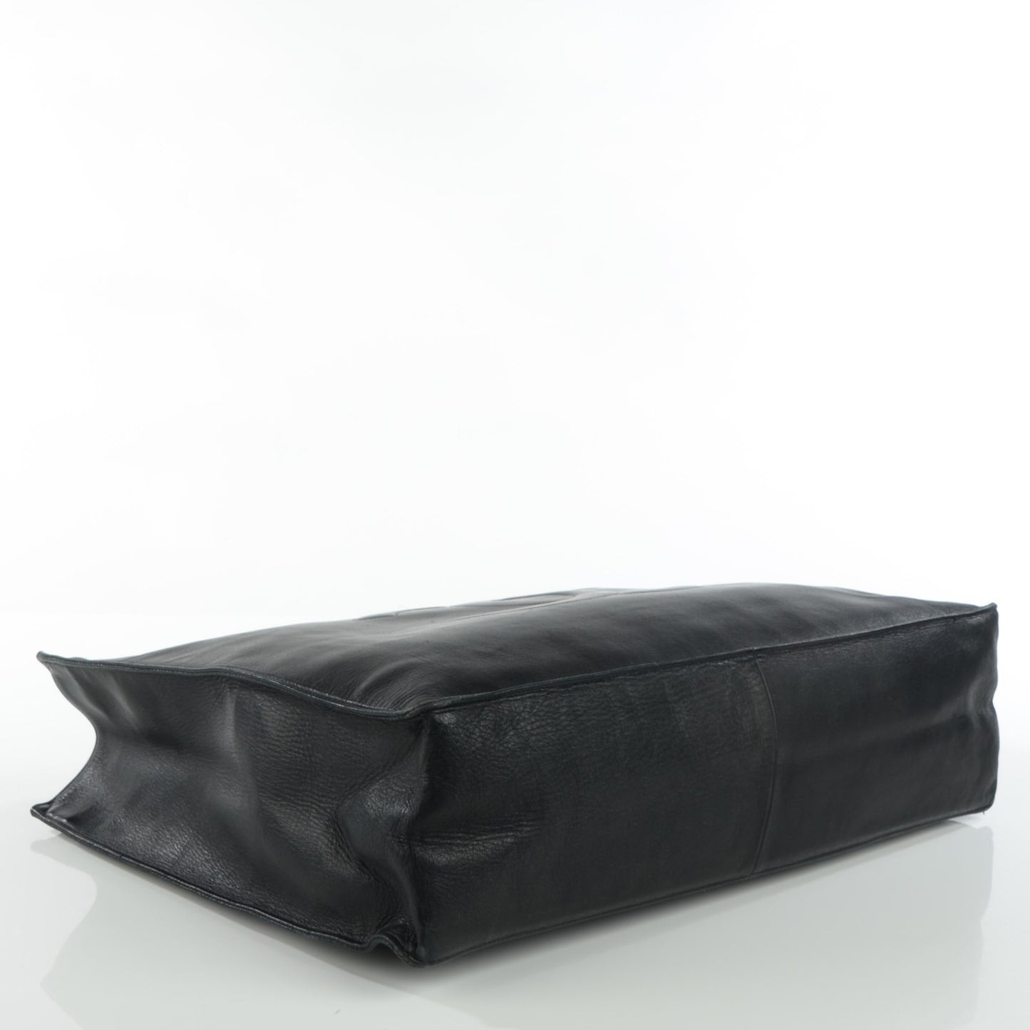 Lambskin Jumbo Shoulder Bag Black