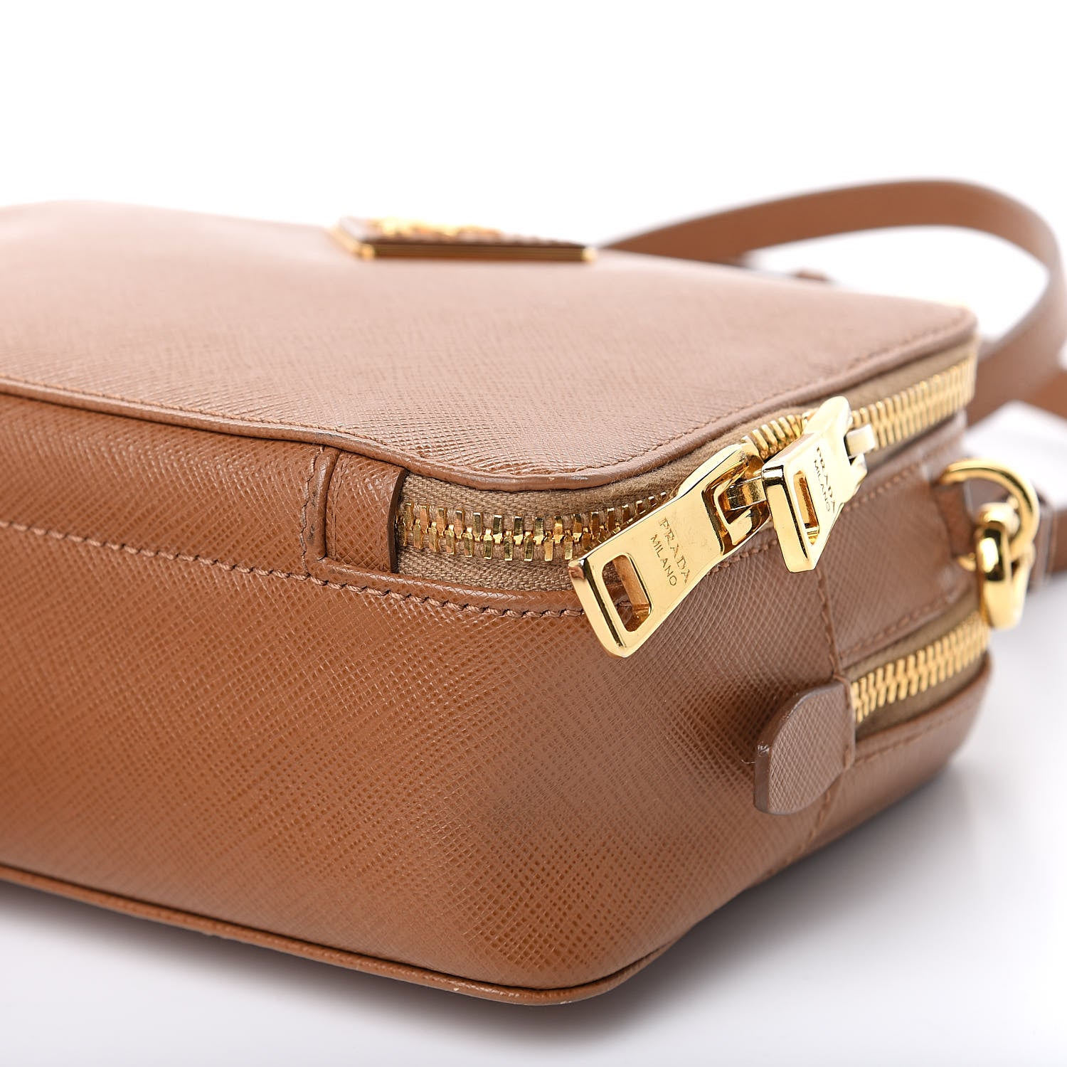 Prada Saffiano Mini Double Zip Shoulder Bag 12 of 14