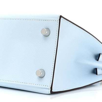 Hermes Epsom Kelly Sellier 25 Bleu Brume 7 of 9