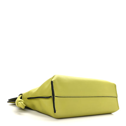 Loewe Calfskin Mini Flamenco Knot Clutch Lime Yellow 3 of 7