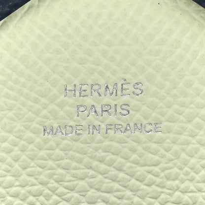 Hermes Epsom Verso Calvi Duo Card Case Bleu De Prusse Vert Fizz 7 of 9