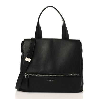 Givenchy Grained Calfskin Medium Pandora Pure Flap Bag Black 1 of 16