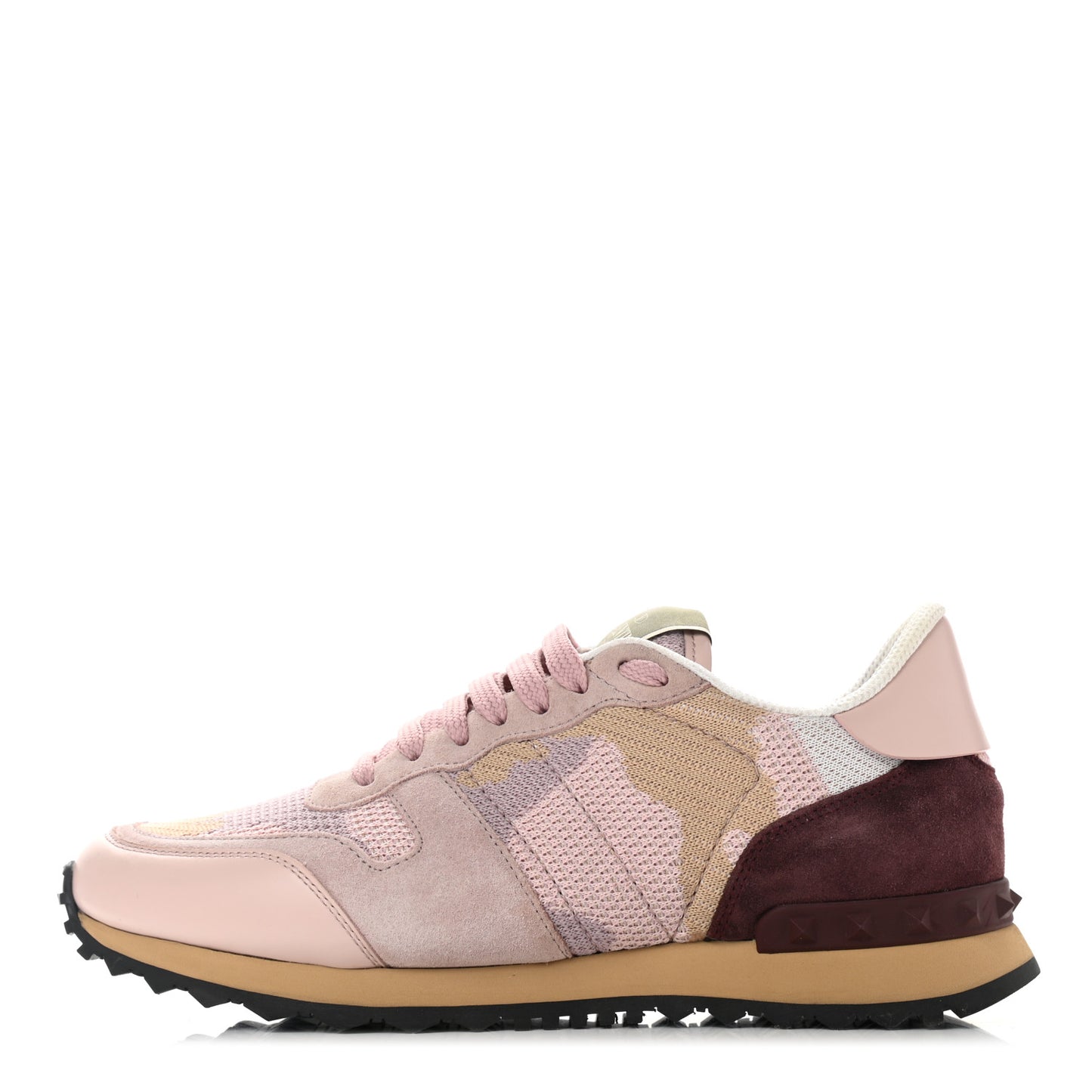 Mesh Suede Camouflage Womens Rockrunner Sneakers 38.5 Multicolor