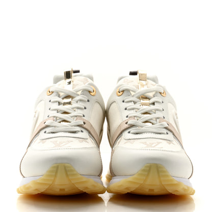 Louis Vuitton Monogram Calfskin Run Away Sneakers 38 Beige Gold 2 of 8