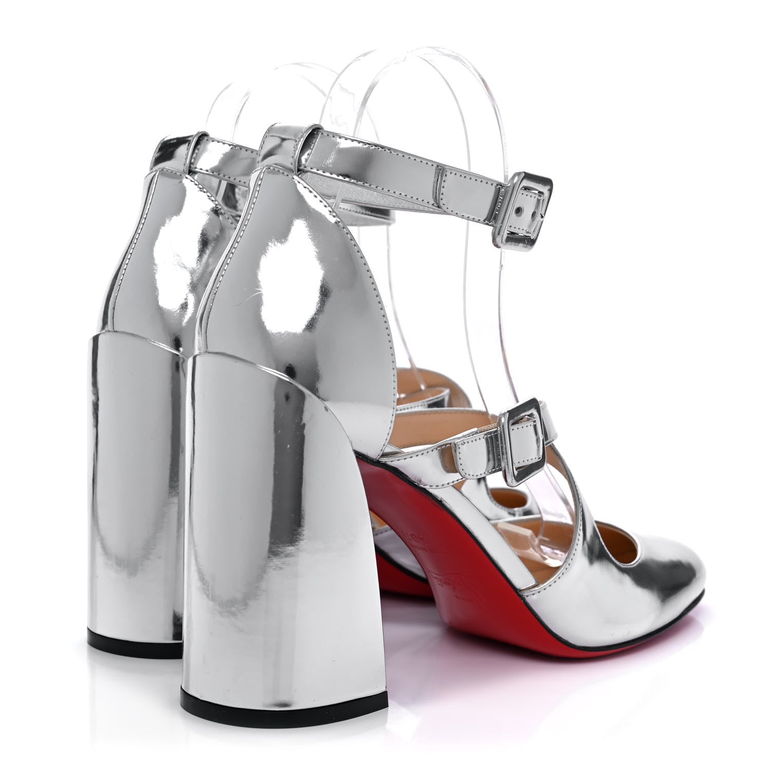 Christian Louboutin Specchio Ronnic 85 Pumps 40.5 Silver 4 of 9
