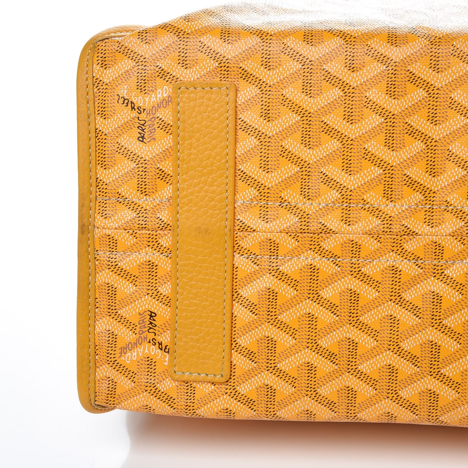 Goyard Goyardine Sac Hardy Pet Carrier PM Yellow 10 of 12