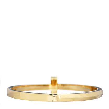 Tiffany 18K Yellow Gold Wide T T1 Hinged Bangle Bracelet 2 of 4