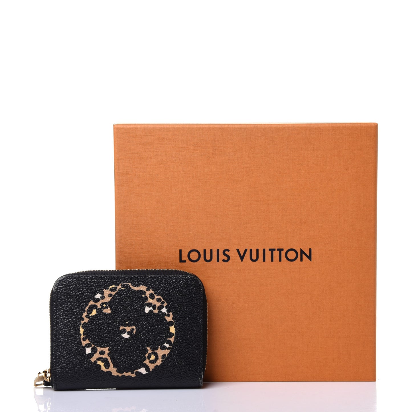 Monogram Giant Jungle Zippy Coin Purse Black