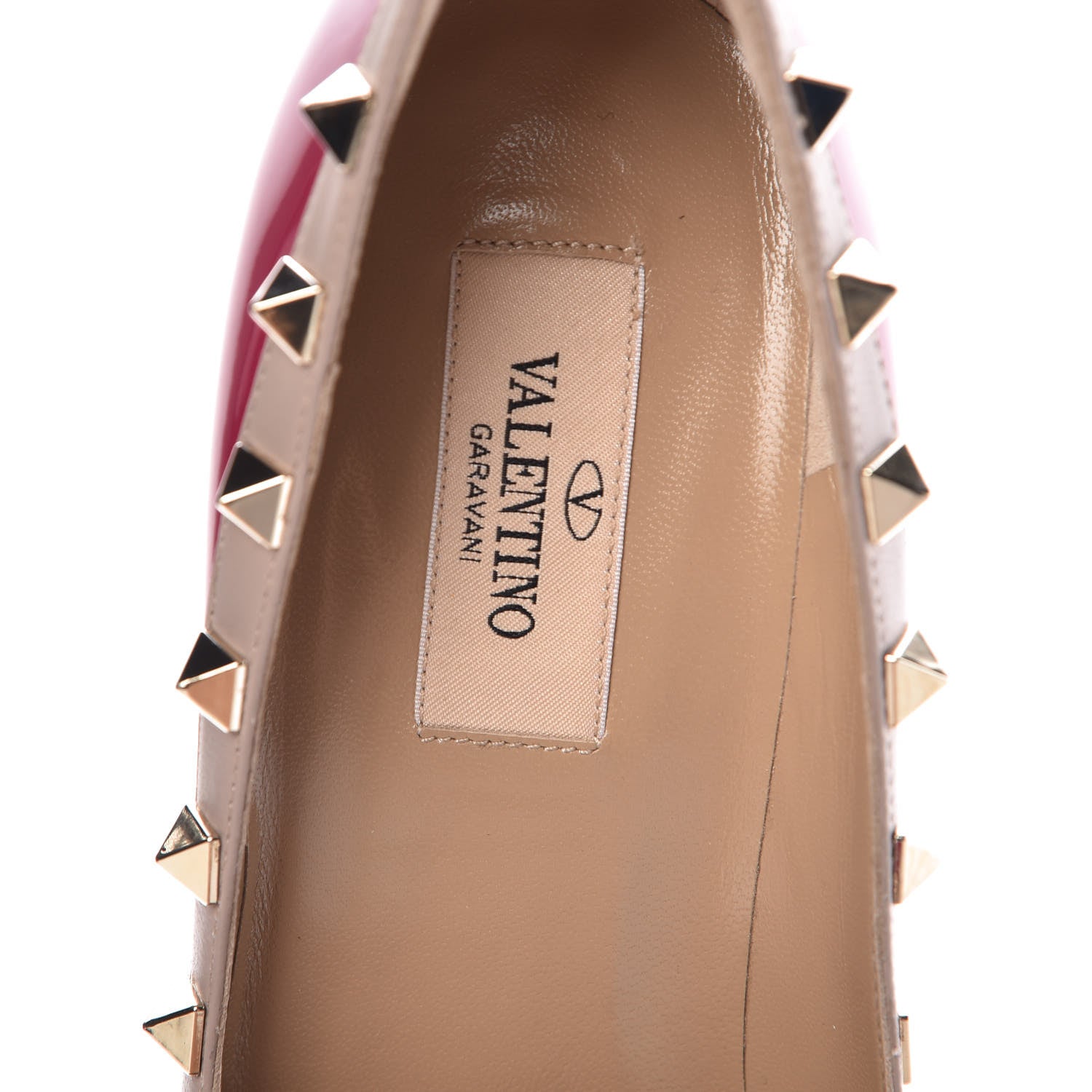 Valentino Garavani Patent Rockstud 85mm Pumps 38.5 Deep Cyclamin Poudre 7 of 9