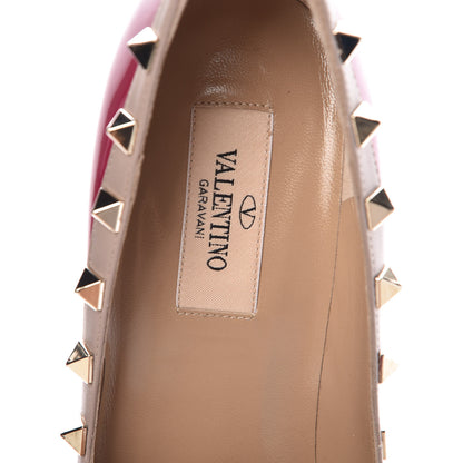 Valentino Garavani Patent Rockstud 85mm Pumps 38.5 Deep Cyclamin Poudre 7 of 9