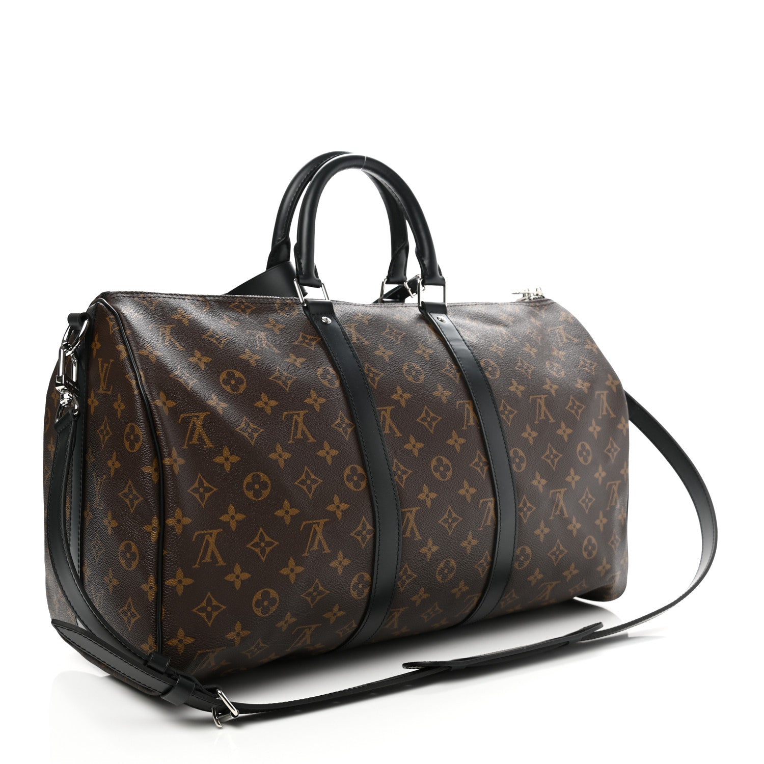 Louis Vuitton Monogram Macassar Keepall Bandouliere 45 3 of 10