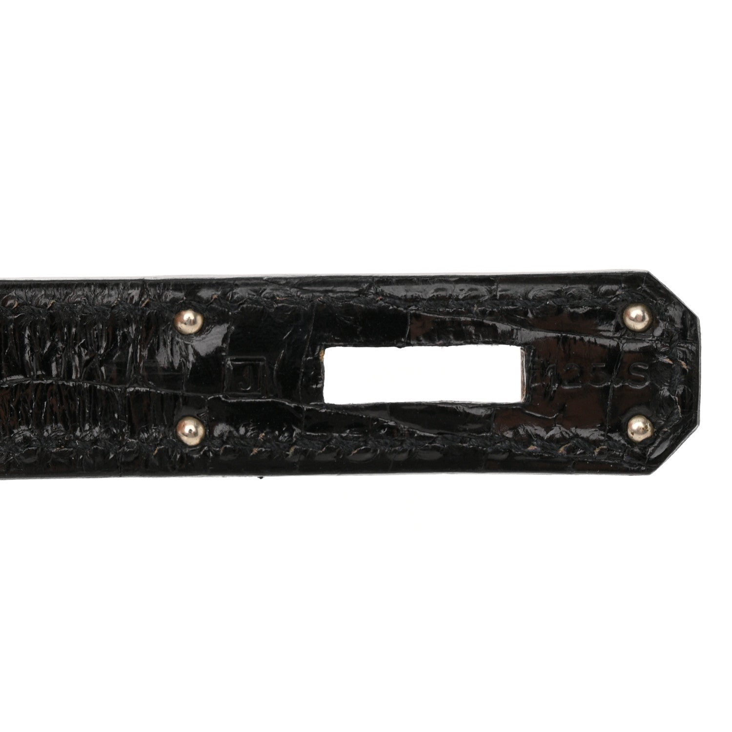 Hermes Shiny Niloticus Crocodile Birkin 30 Black 7 of 15