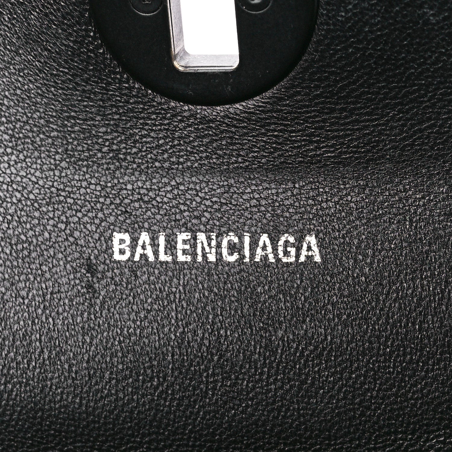 Balenciaga Calfskin Diagonal Allover Logo Print S Flap Bag Black White 7 of 11
