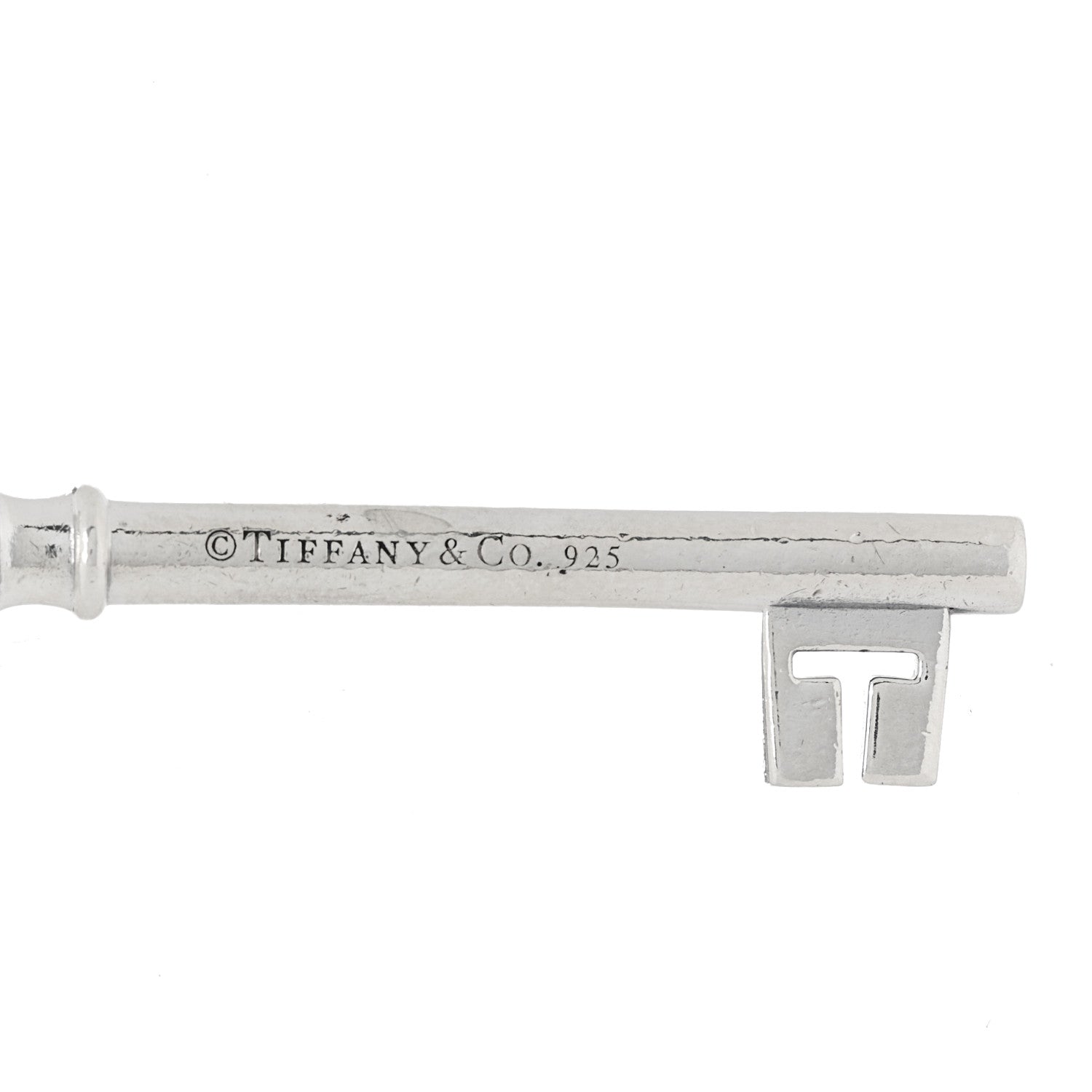 Tiffany Sterling Silver Large Crown Key Pendant 4 of 4