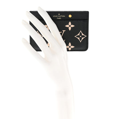 Louis Vuitton Empreinte Card Holder Black Beige 2 of 6