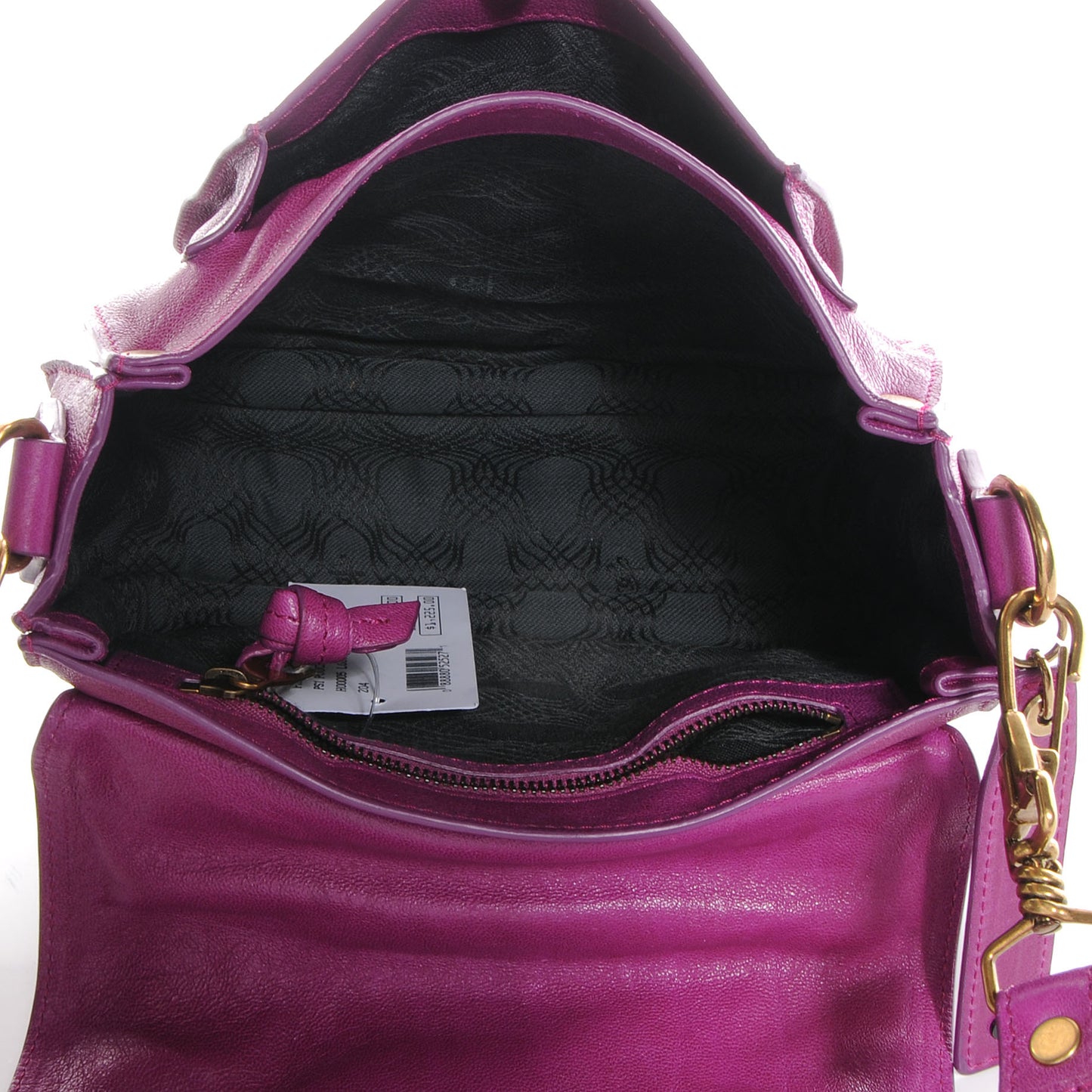 Leather PS1 Crossbody Pouch Orchid