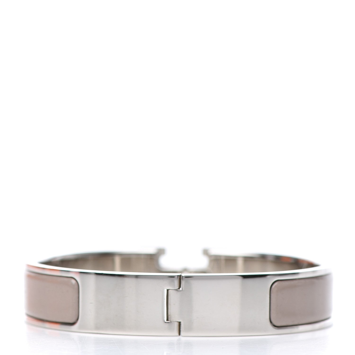 Hermes Enamel Narrow Clic Clac H Bracelet PM Marron Glace 3 of 5