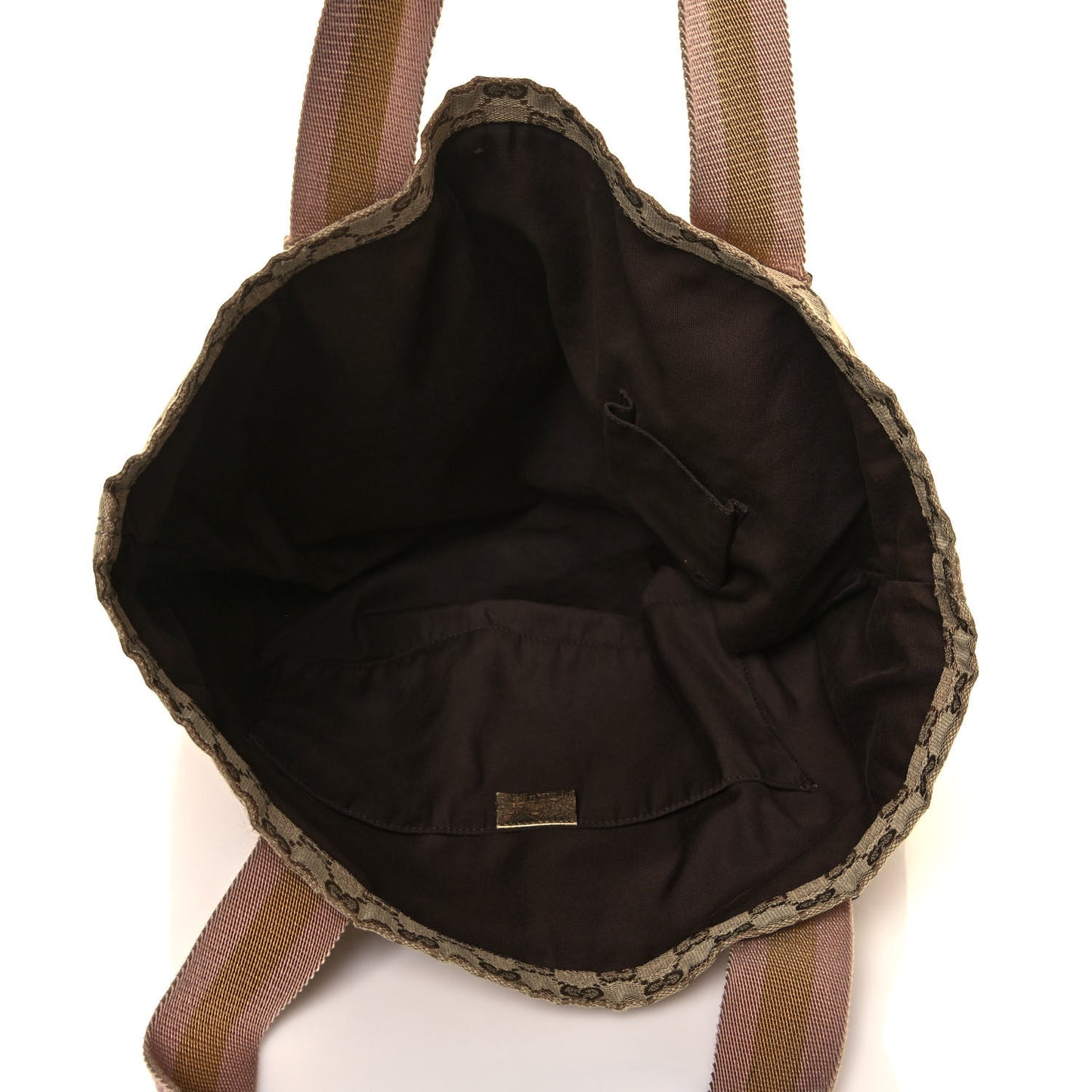 GG Monogram Medium Web Handle Vertical Tote Pink Gold