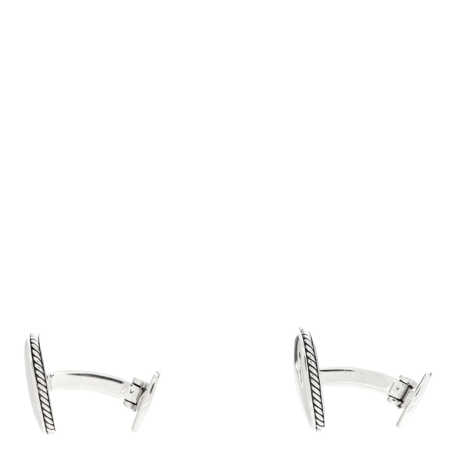 David Yurman Sterling Silver Streamline Cushion Cufflinks 5 of 6