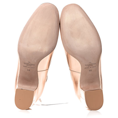 Valentino Garavani Metallic Nappa Tan-Go Mary Jane 60mm Pumps 38 Soft Noisette 5 of 11