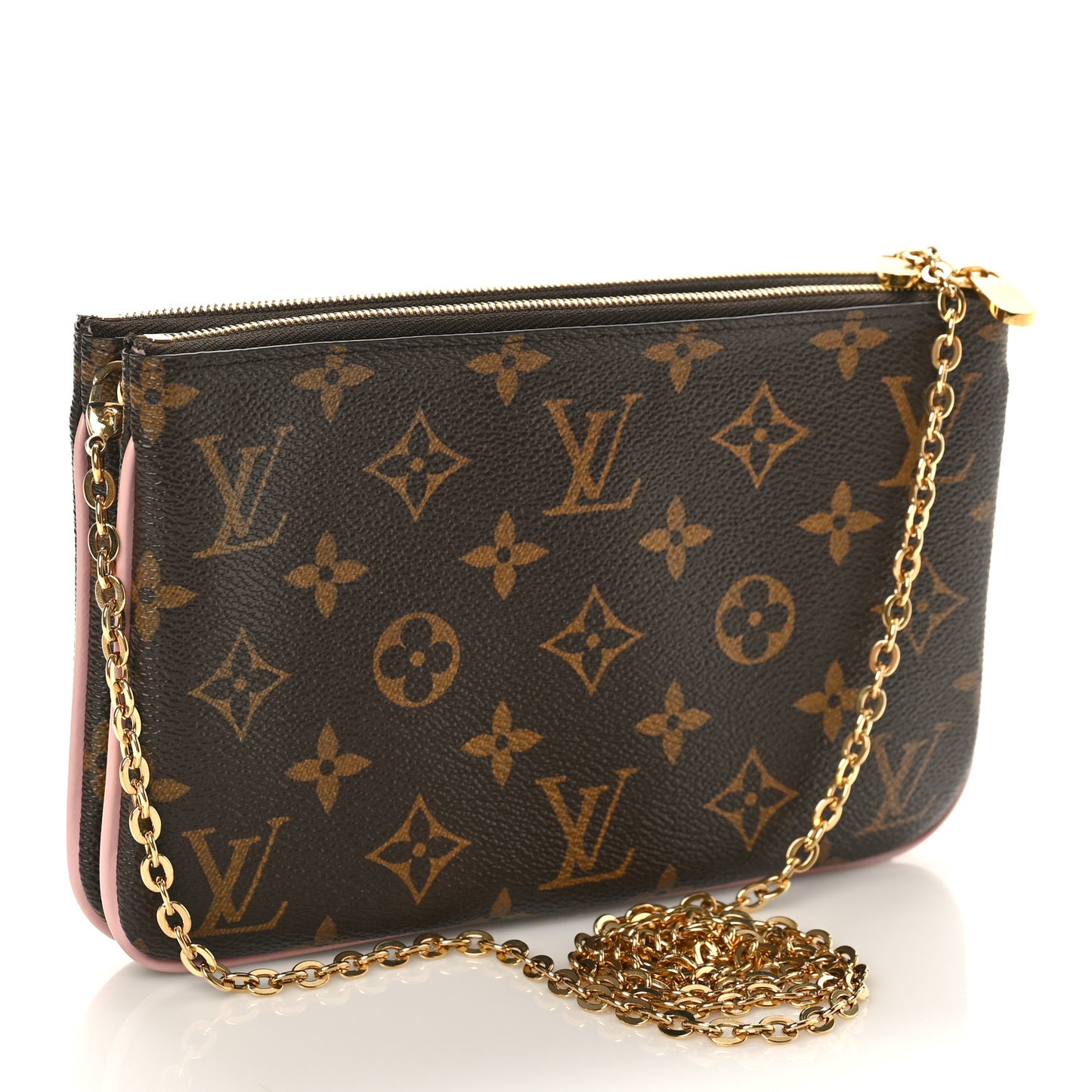 Monogram Blooming Flowers Double Zip Pochette