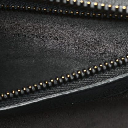 Celine Drummed Calfskin Micro Luggage Kohl 7 of 12