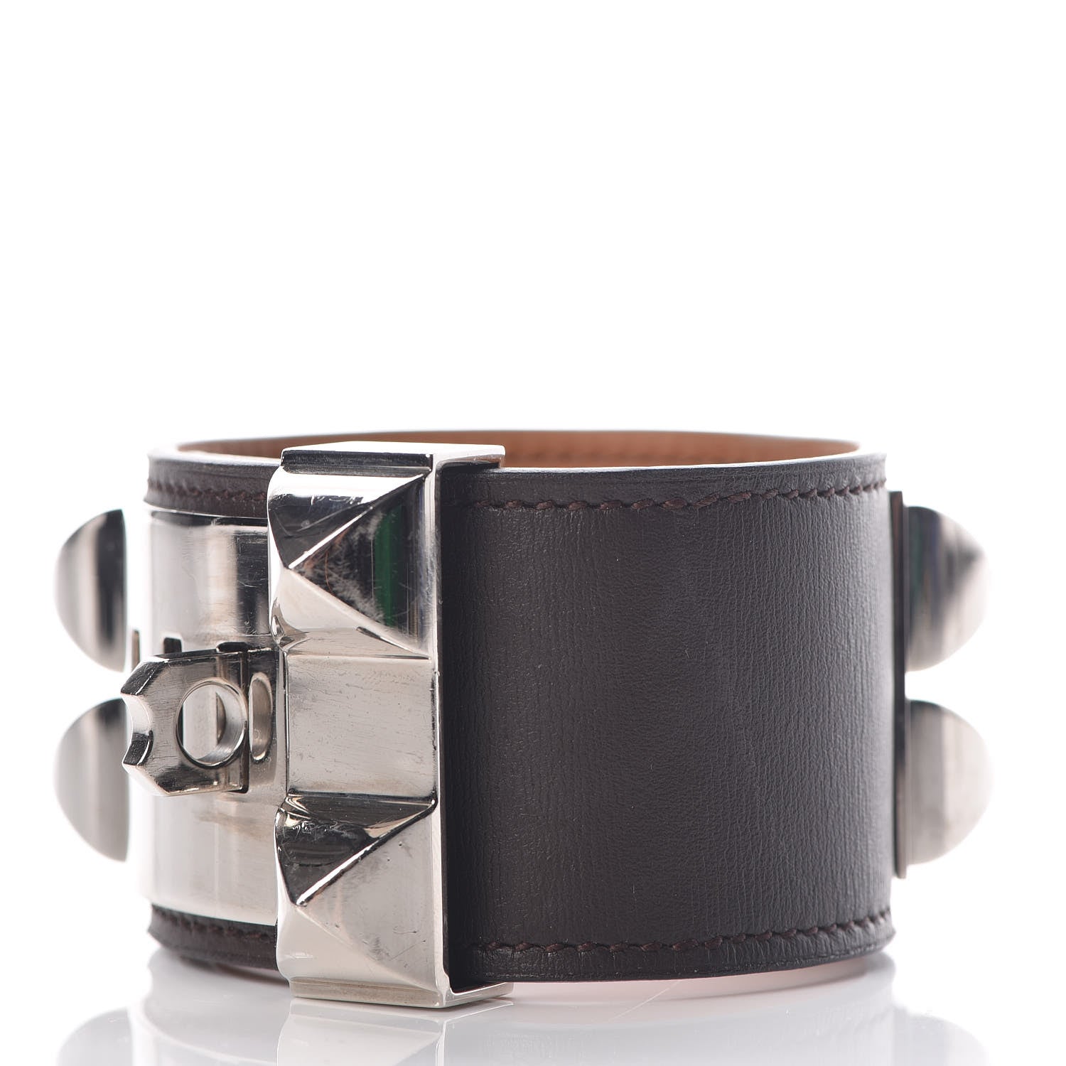 Hermes Chamonix Collier de Chien CDC Bracelet S Chocolate 4 of 7