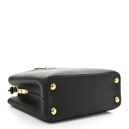 Louis Vuitton Taurillon Capucines BB  Black 4 of 9