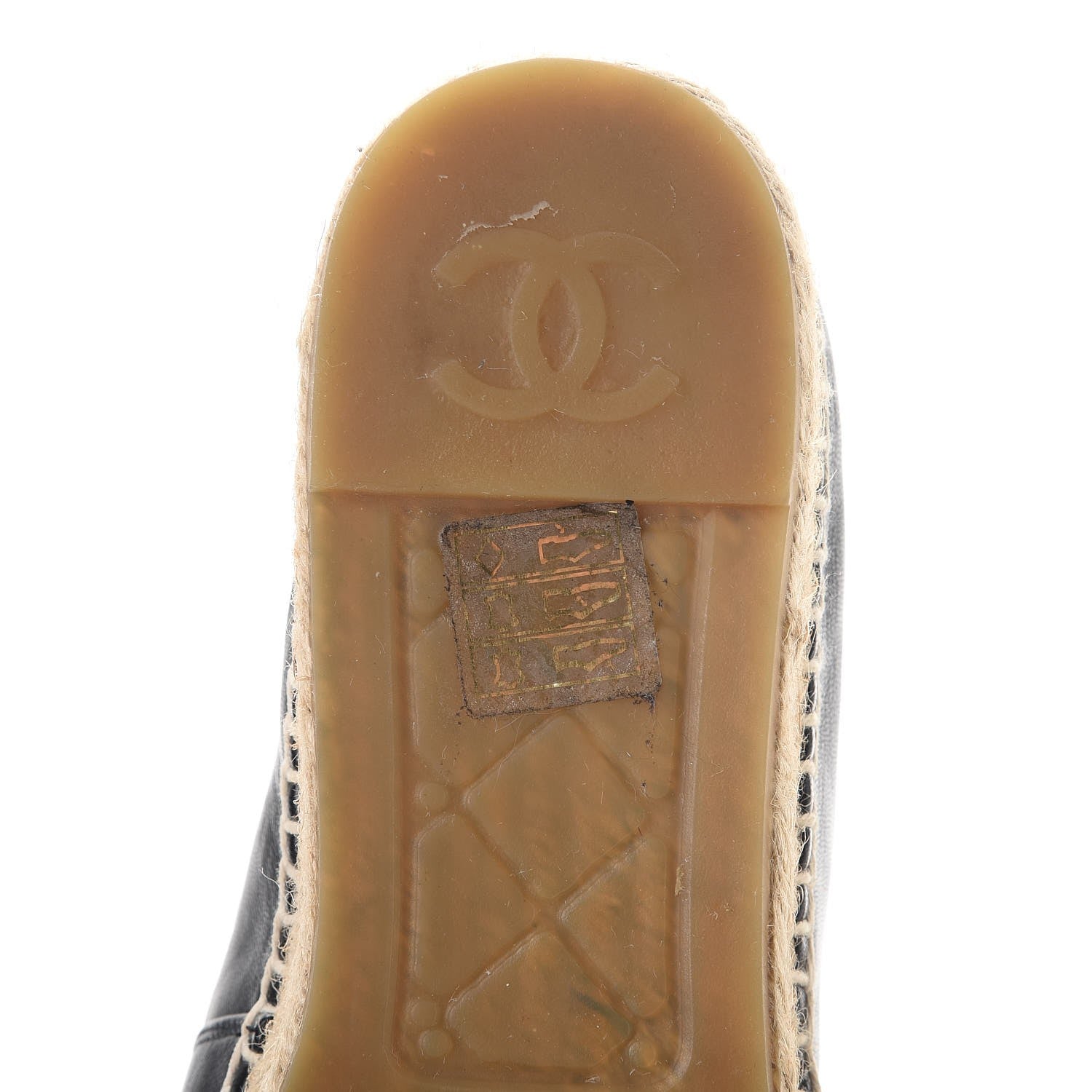 Chanel Lambskin CC Espadrilles 38 Black 14 of 17