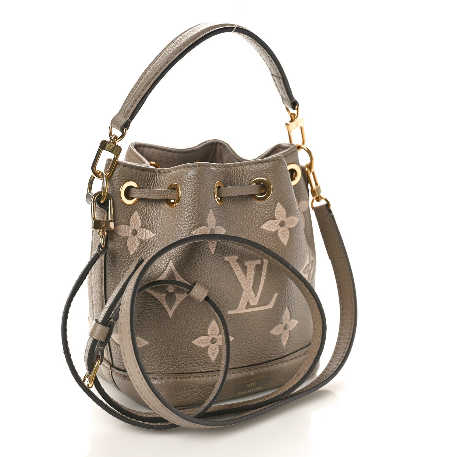 Louis Vuitton Empreinte Monogram Giant Nano Noe Tourterelle Creme 3 of 11