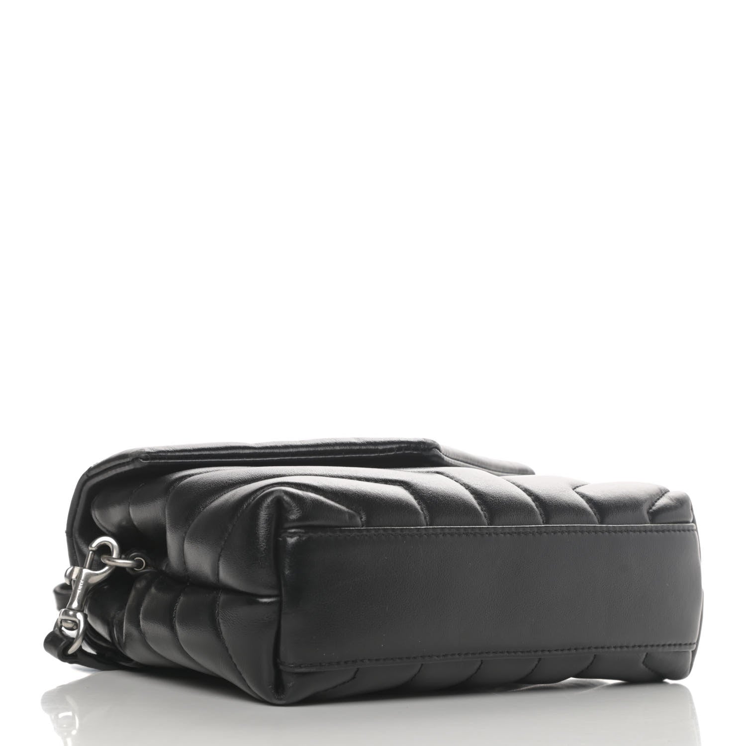 Saint Laurent Calfskin Y Quilted Monogram Toy Loulou Crossbody Bag Black 3 of 6
