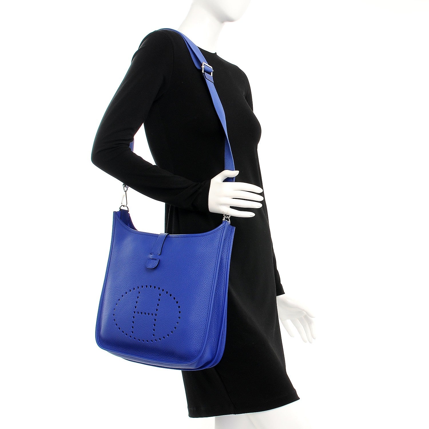 Hermes Epsom Evelyne III GM Bleu Electrique 2 of 10
