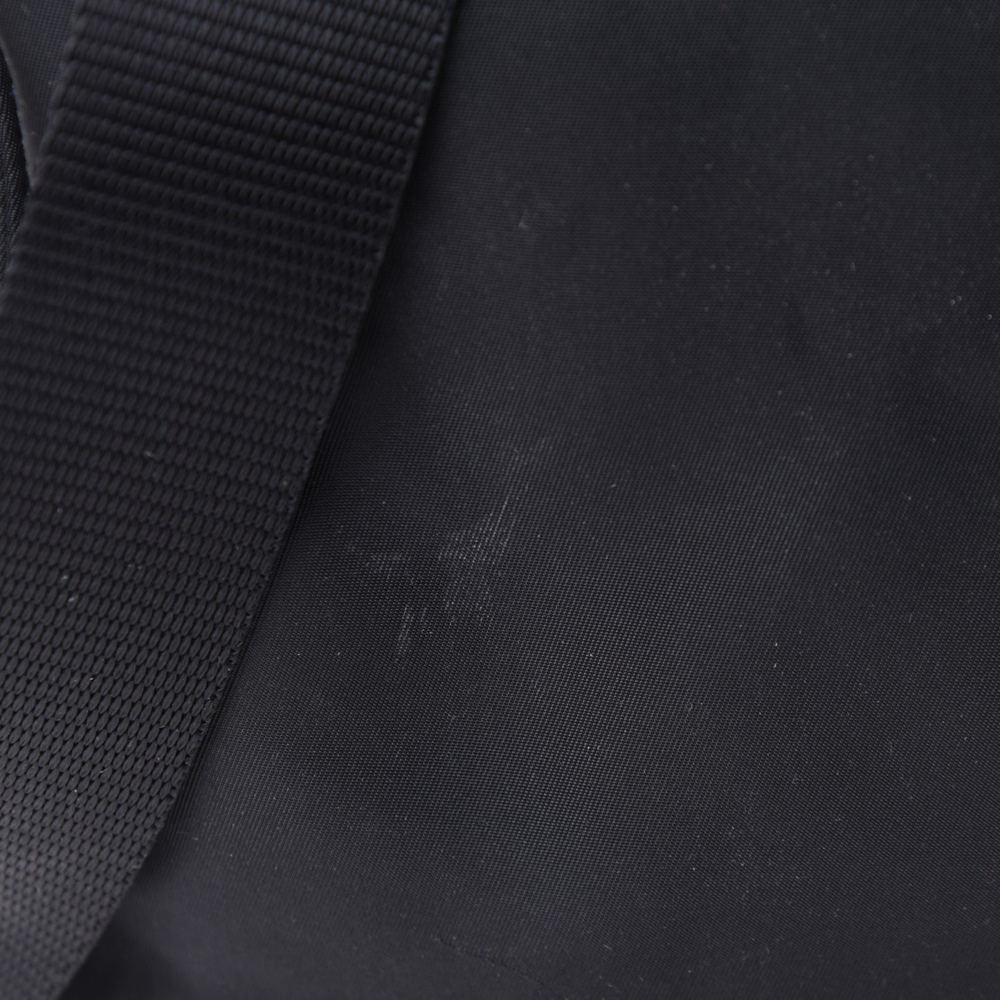 Nylon Vela Flat Messenger Bag Black