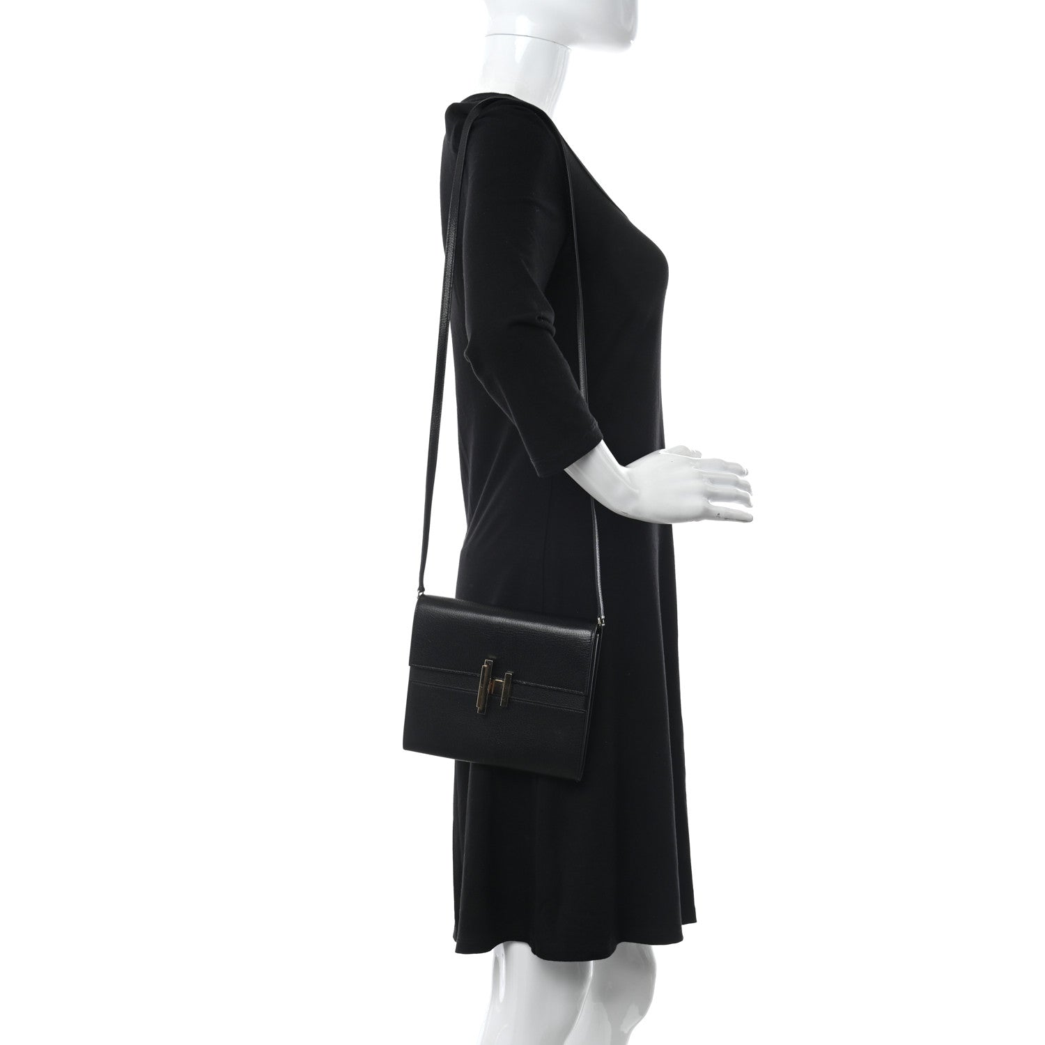 Hermes Chevre Mysore Cinhetic To Go Wallet Black 2 of 14