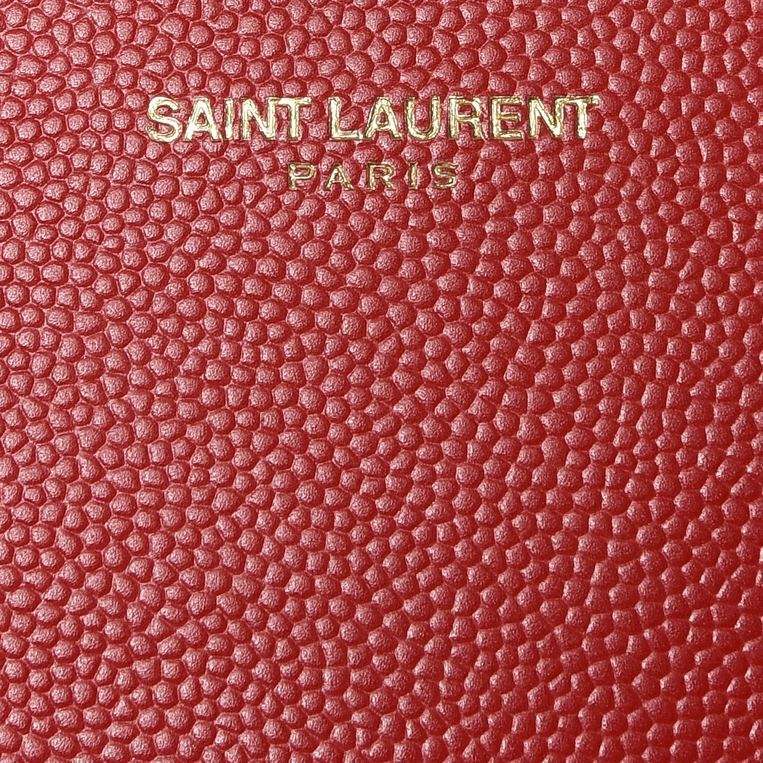 Saint Laurent Grain De Poudre Small Monogram Kate Satchel Red 8 of 9