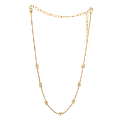 Chanel Metal CC Short Chain Necklace Gold 3 of 5