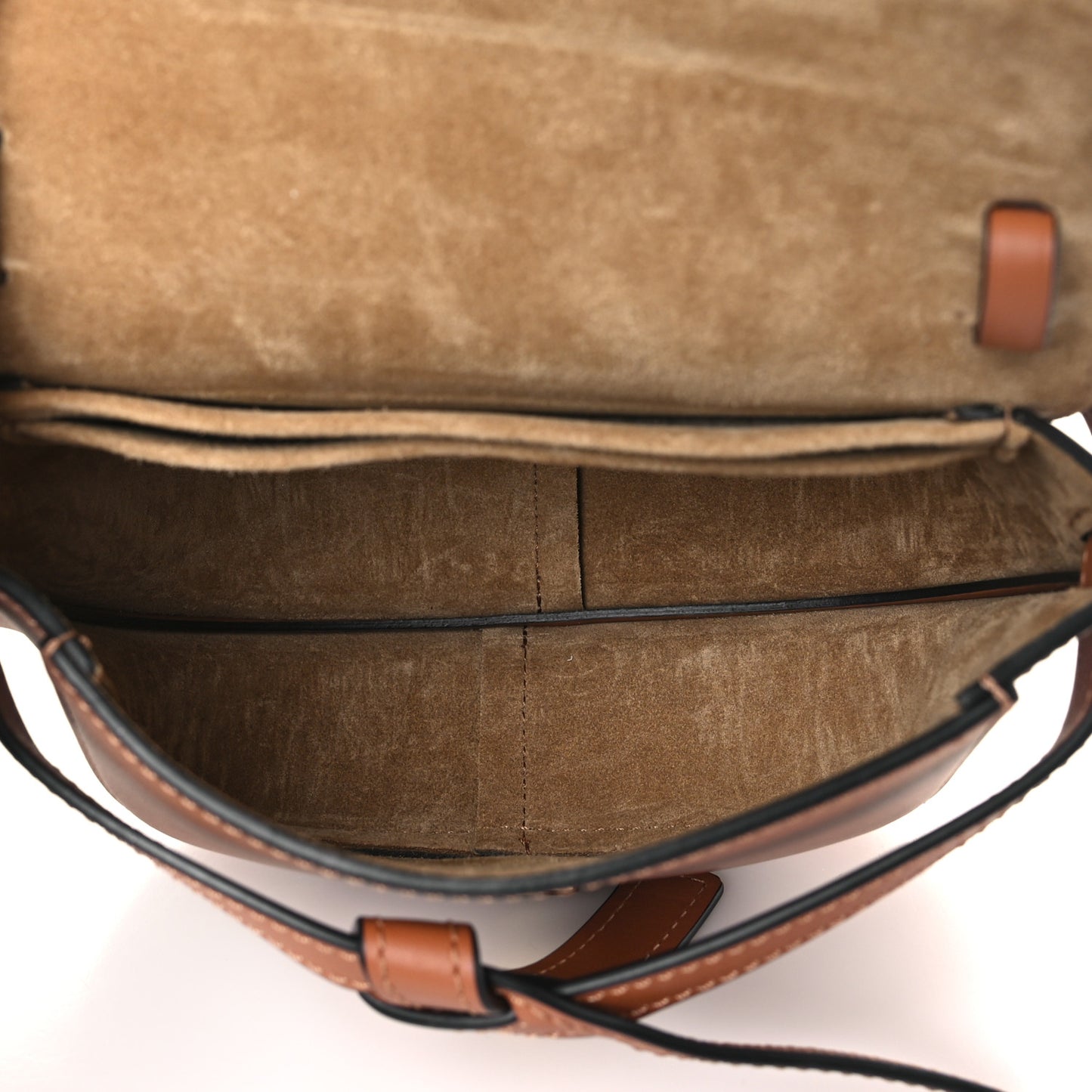 Calfskin Jacquard Mini Gate Dual Bag Tan