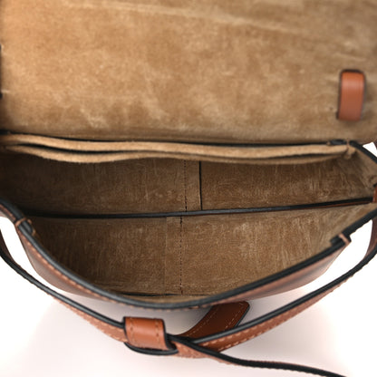 Loewe Calfskin Jacquard Mini Gate Dual Bag Tan 5 of 10