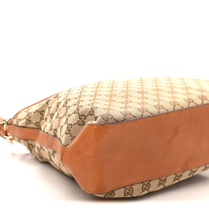 Gucci Monogram Medium Marrakech Hobo Camel 9 of 11